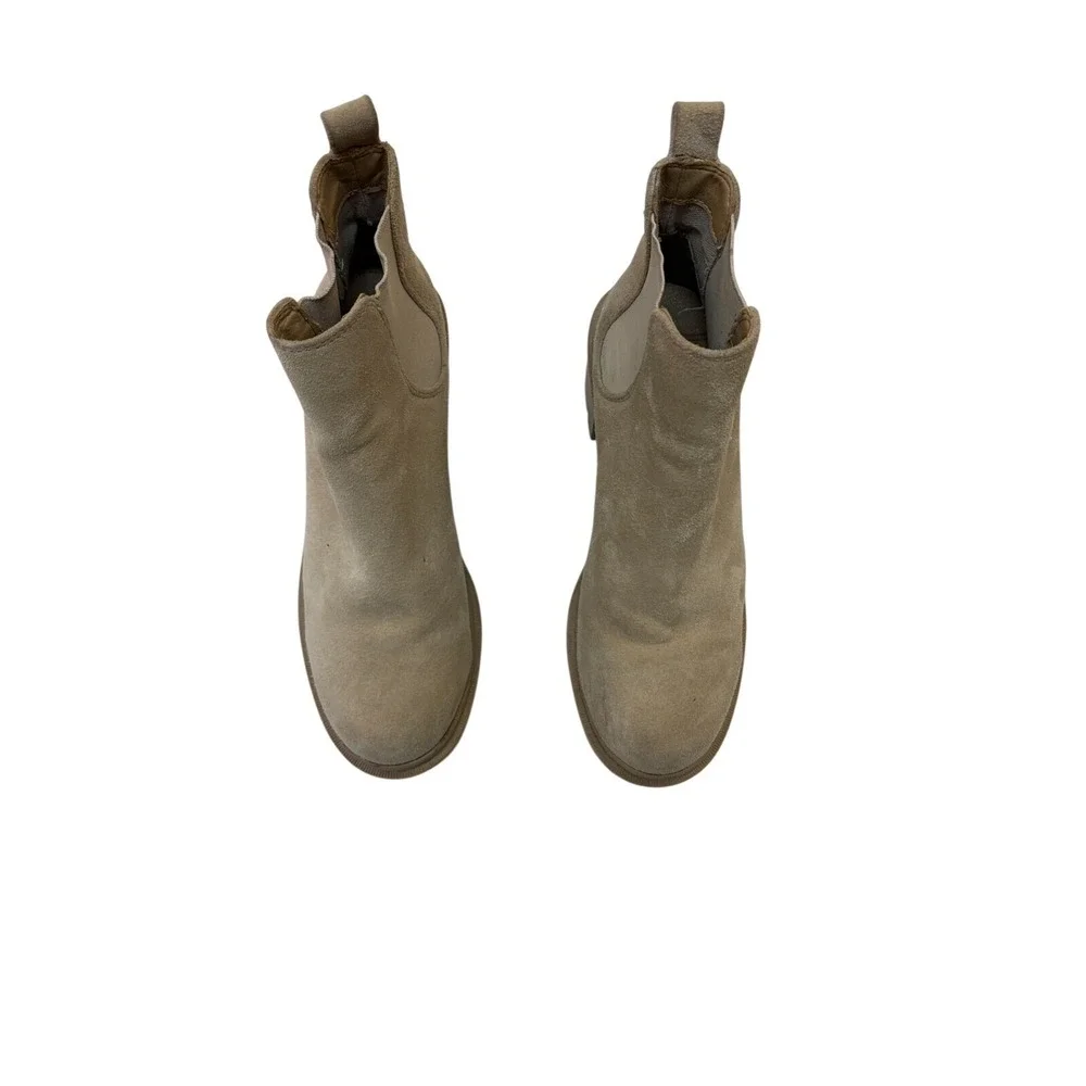 Steve Madden Boots Women's size 9M Tan Suede‎ Lug Sole Sand